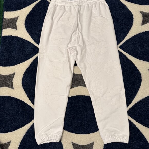 Denim Tears Mono Cotton Wreath Sweatpants White Mens Size Large - Picture 4 of 4